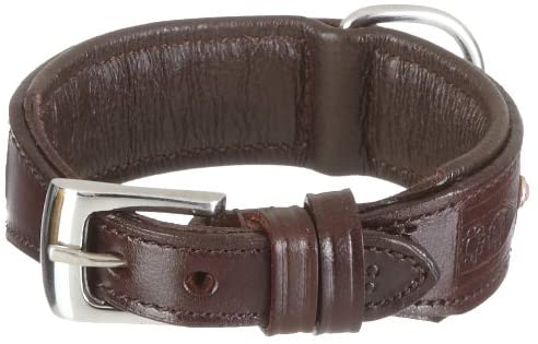 Шкіряний посилений нашийник для собак Leather Canduro Collar Nobby