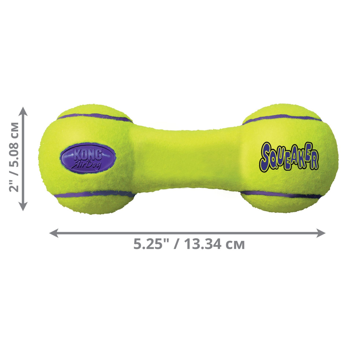 KONG AirDog Squeaker Dumbbell Игрушка для собак с чувствительными зубами Гантель