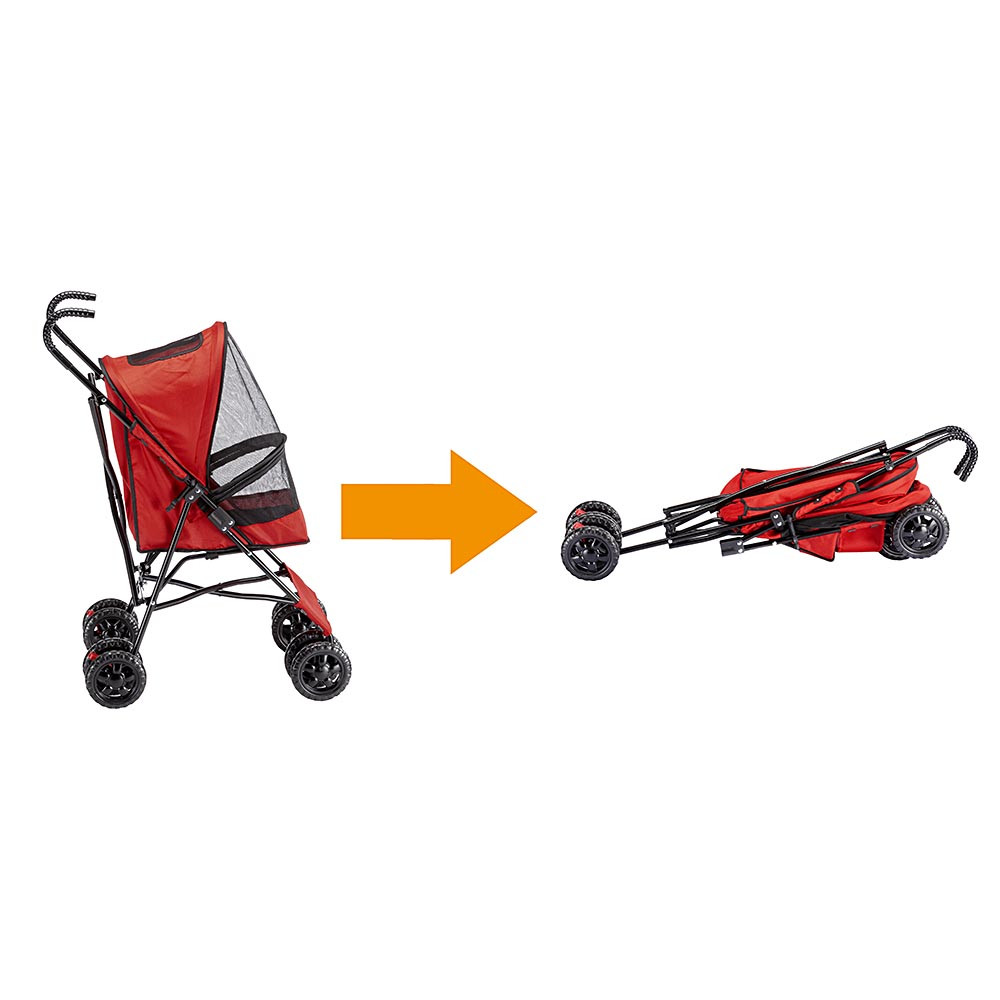 Коляска – тросточка для щенков, пожилых маленьких собак и котов весом до 8 кг Globetrotter Basic Ferplast