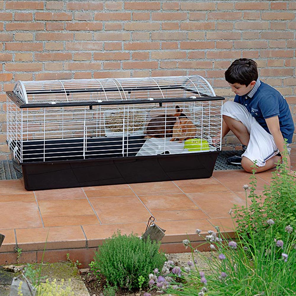 Клетка для декоративных кроликов с диспенсером, домиком и миской Casita 120 Ferplast