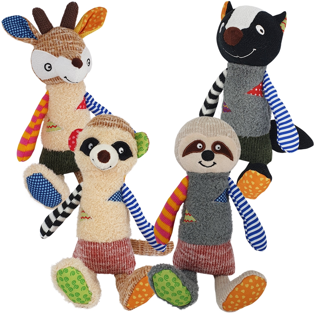 М'яка іграшка з пищалкою для собак ToyBox Дикі Тварини Plush Nobby