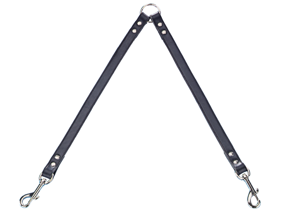 Кожаный поводок-сворка для двух собак Professional Multiple Leash Nobby Кожаный поводок-сворка для двух собак Professional Multiple Leash Nobby
