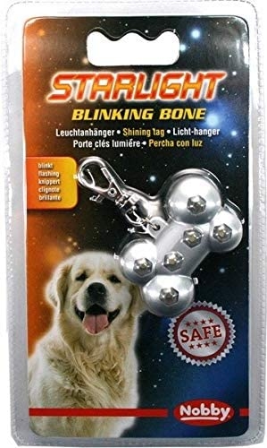 Светодиодный мигающий кулон-косточка на ошейник Starlight Bone Nobby