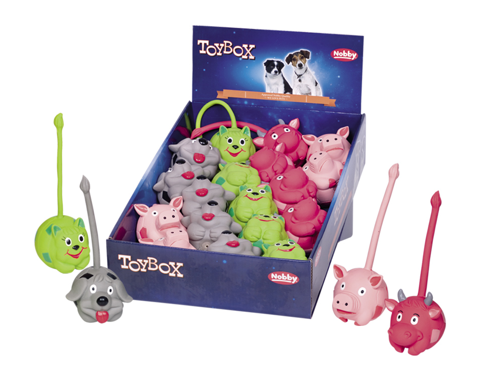 Игрушка для собак ToyBox Животные с длинными хвостиками Latex Nobby Игрушка для собак ToyBox Животные с длинными хвостиками Latex Nobby