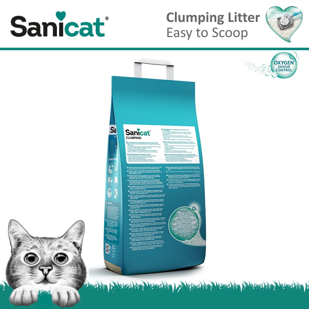 Комкующийся бентонитовый наполнитель для котов с ароматом марсельского мыла Sanicat Clumping Marseille Soap