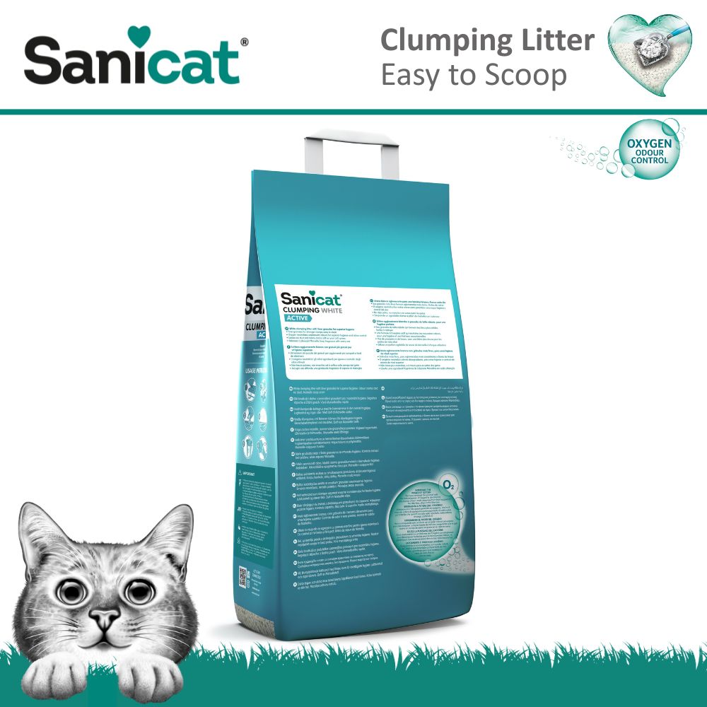 Комкуючий білий бентонітовий наповнювач для котів з ароматом марсельського мила Sanicat Clumping White Active Marseille Soap Комкуючий білий бентонітовий наповнювач для котів з ароматом марсельського мила Sanicat Clumping White Active Marseille Soap