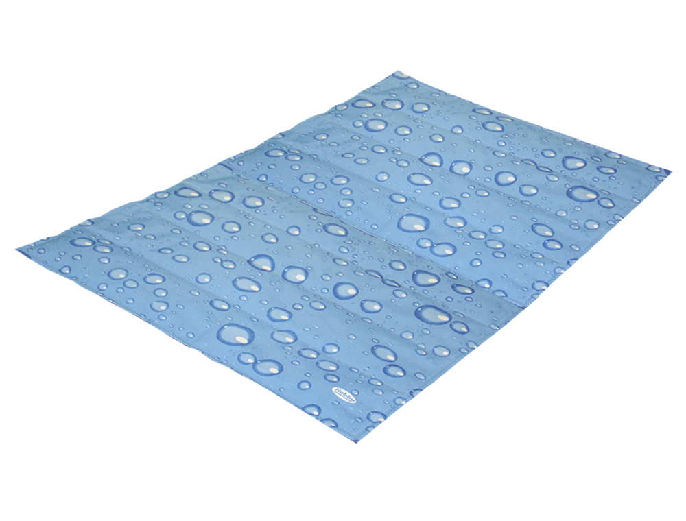 Охолоджуючий килимок для собак та кішок Блакитні краплі Bubble Blue Cooling Mat Nobby