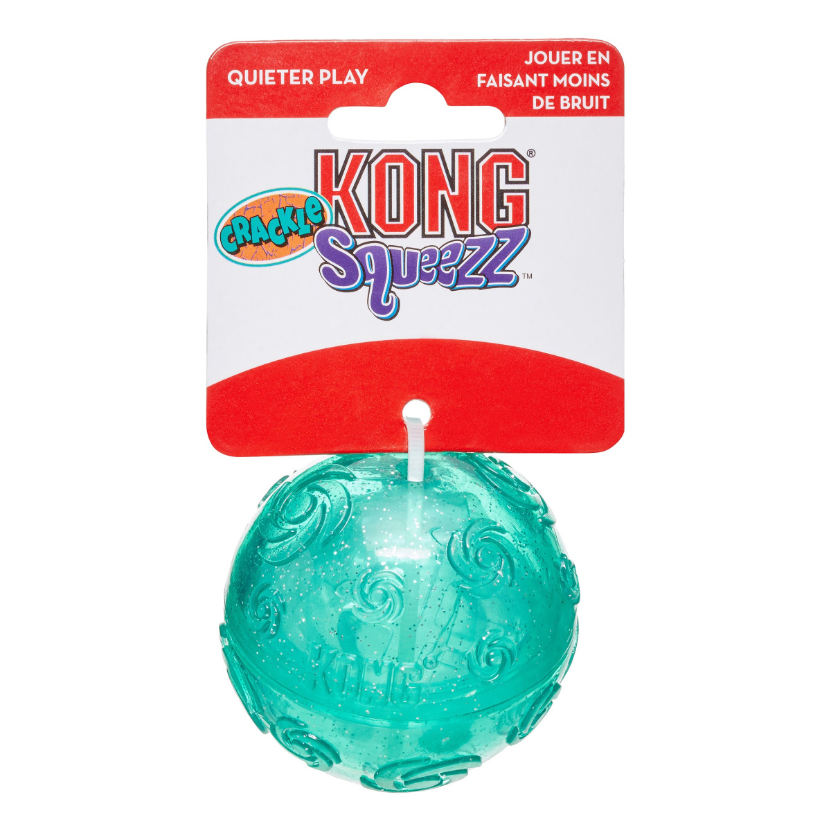 KONG Squeezz Crackle Ball Жевательная игрушка для собак Трескучий Мяч