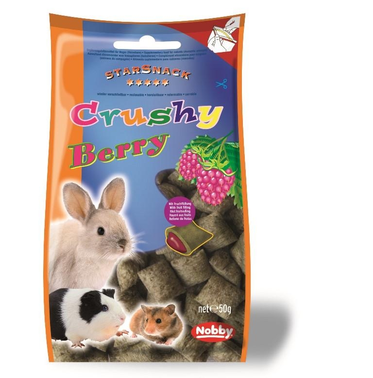 Лакомство для грызунов подушечки с хрустящими Ягодами Nobby StarSnack Crushy Treat