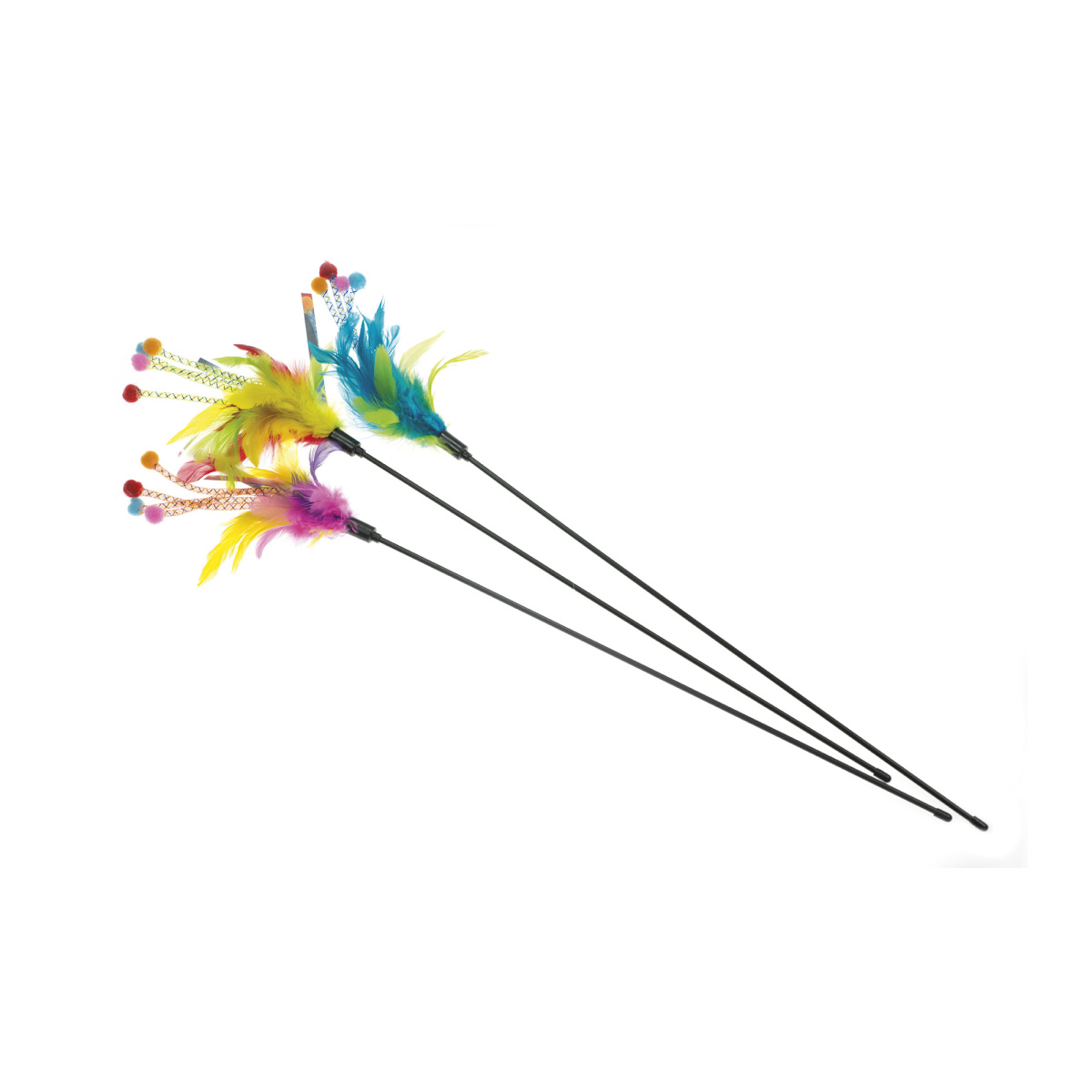 Іграшка для котів Дражнилочка з пір'ям Imac Fishing Rod Feathers Іграшка для котів Дражнилочка з пір'ям Imac Fishing Rod Feathers