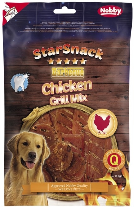 Ласощі для чистки зубів собак Курячий гриль Nobby StarSnack Dental BBQ Chicken Grill Mix Ласощі для чистки зубів собак Курячий гриль Nobby StarSnack Dental BBQ Chicken Grill Mix