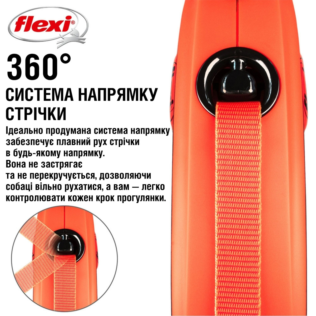 Поводок-рулетка для собак гигантских пород весом до 65 кг Flexi Xtreme L Tape лента 5 m