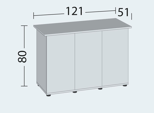 Трехдверная тумба под аквариум 350 л Juwel SBX Rio 350