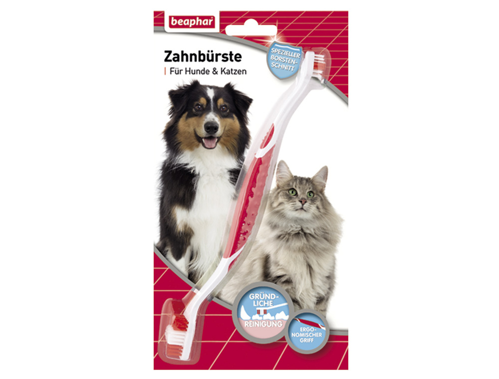 Эргономическая зубная щетка для собак и котов Toothbrush Beaphar
