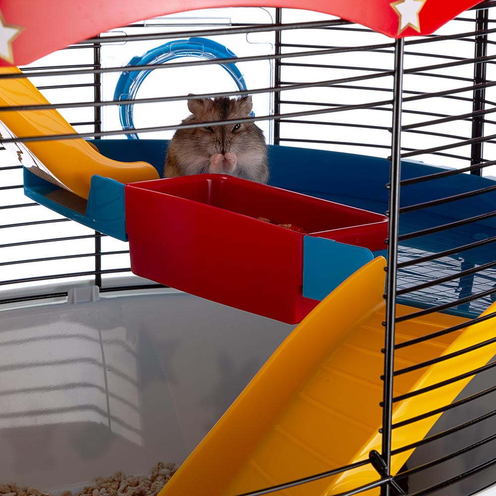 Клетка для хомяков с шариковой поилкой и беговым колесом Circus Fun Ferplast
