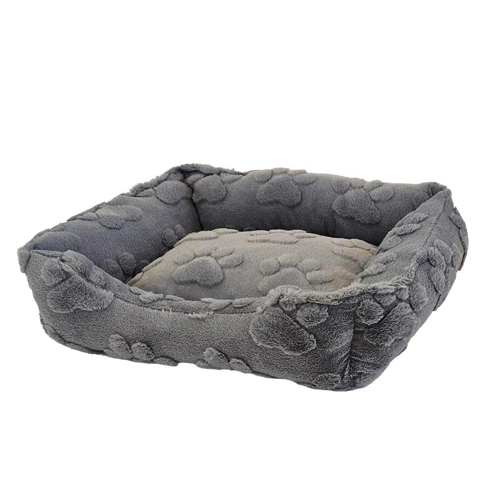 Плюшева антиковзка лежанка для собак та котів Fina Bed Nobby