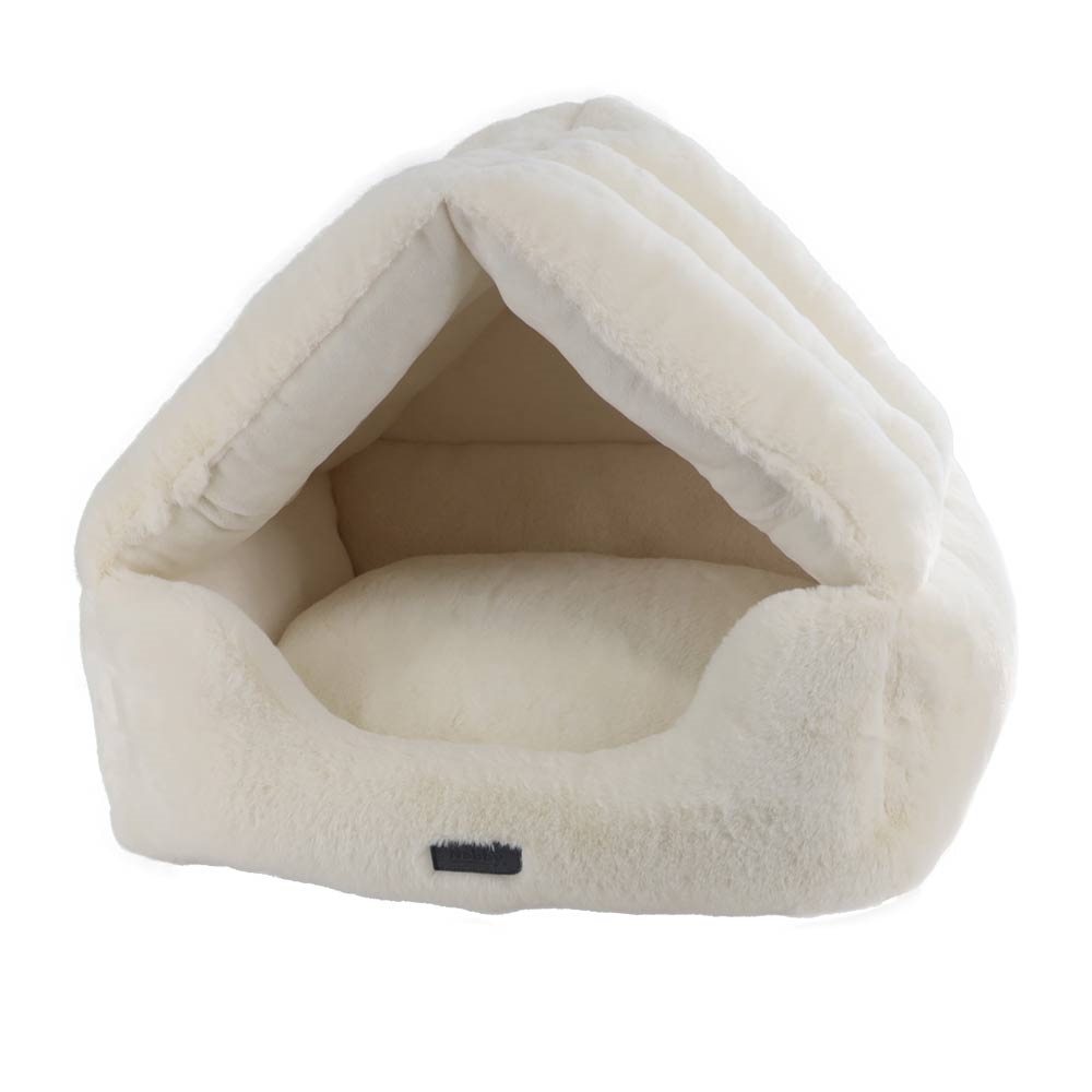 Хутряний лежак-будиночок для маленьких собак та котів Sora Nobby