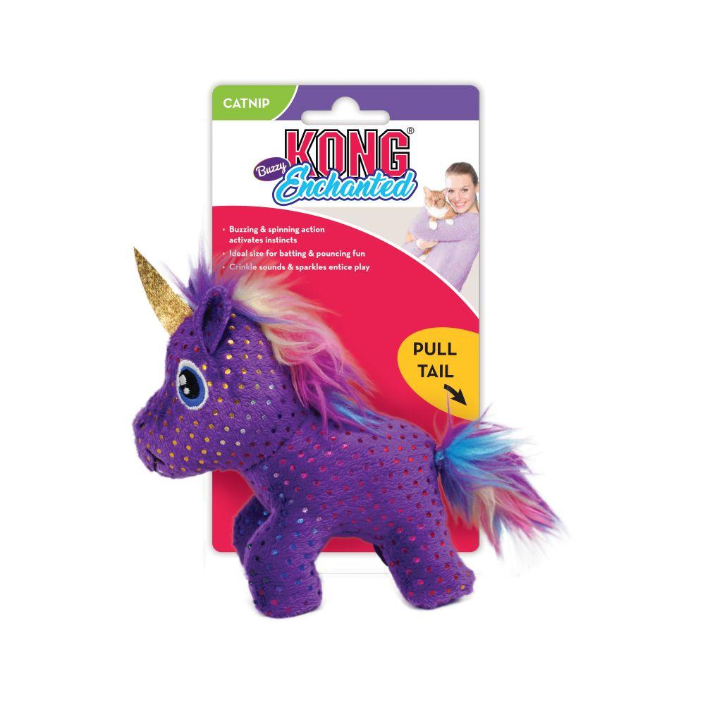 Іграшка для кішок Заводний Єдиноріг KONG Cat Enchanted Buzzy Unicorn