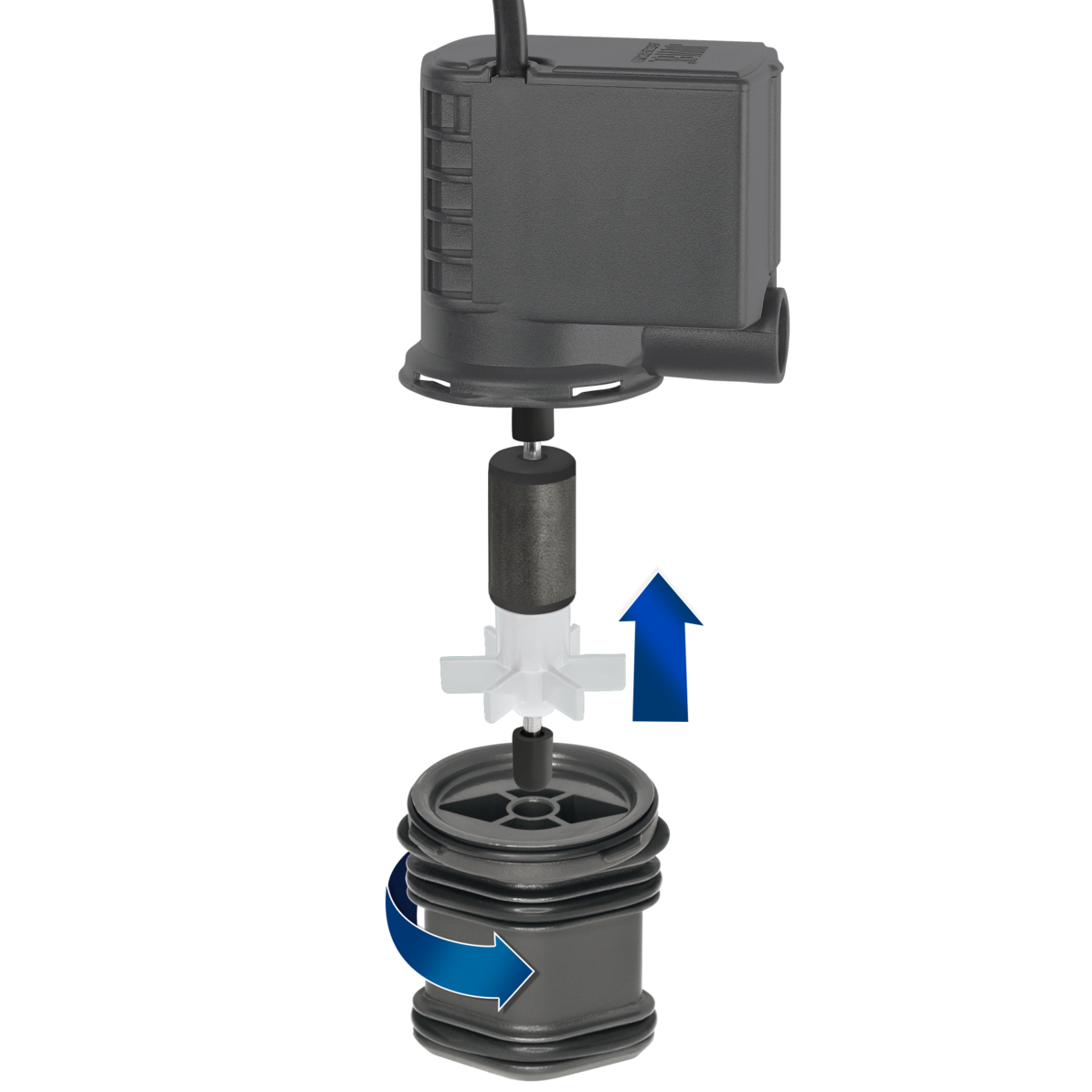 Безшумний насос із низьким енергоспоживанням для внутрішнього фільтра Bioflow Juwel Eccoflow