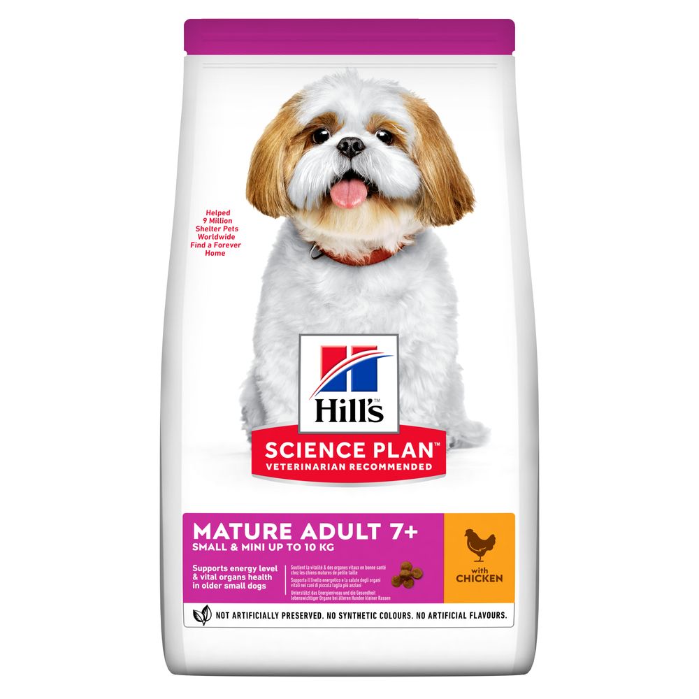 Сухий корм з куркою для зрілих собак маленьких порід Hill's Science Plan Mature Adult 7+ Small & Mini up to 10 kg Chicken Сухий корм з куркою для зрілих собак маленьких порід Hill's Science Plan Mature Adult 7+ Small & Mini up to 10 kg Chicken