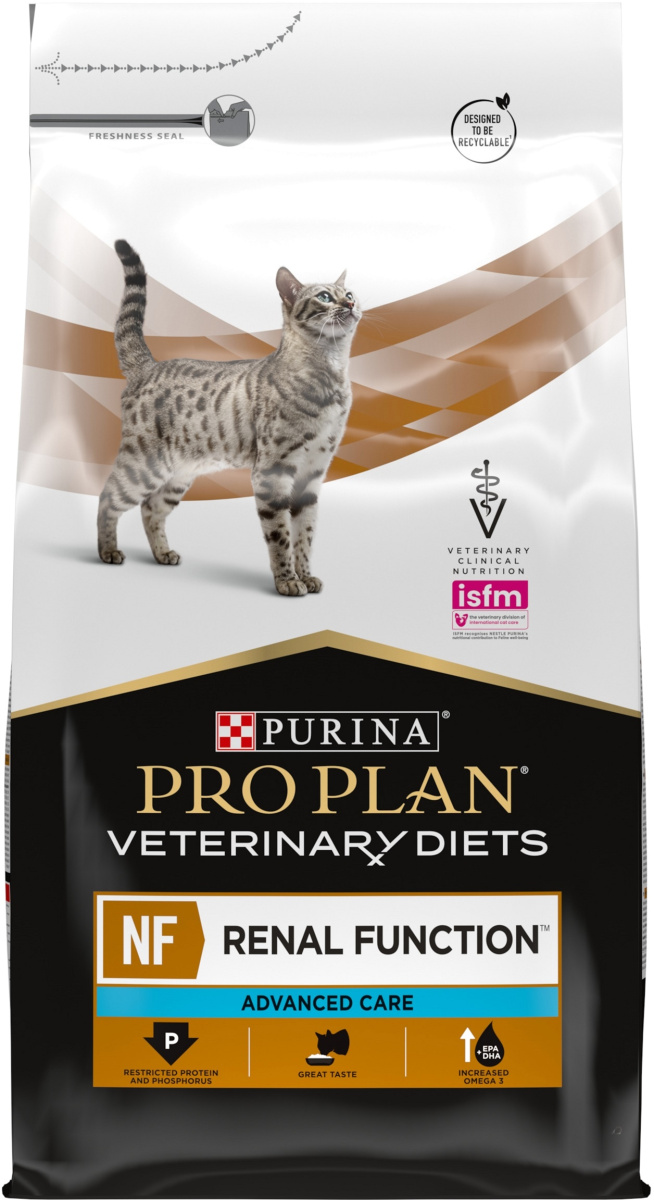 Сухий лікувальний корм для уповільнення розвитку хвороби нирок котів Purina Pro Plan Veterinary Diets NF Renal Function Advanced Care