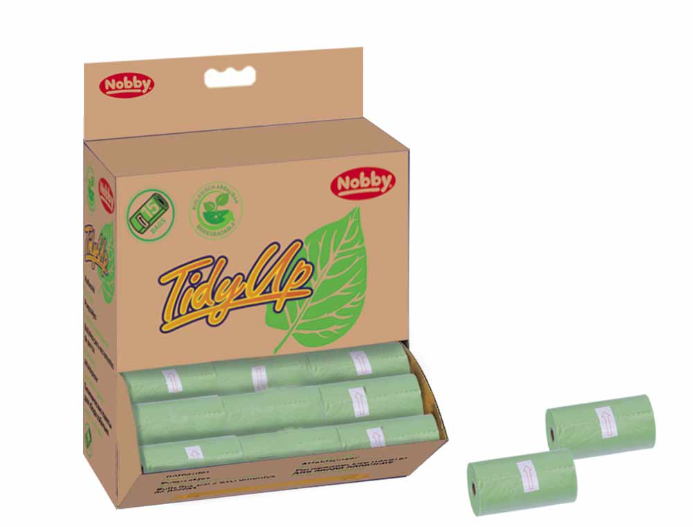 Біорозкладні еко пакети для прибирання за собакою Green TidyUp Eco Poop Bag Nobby Біорозкладні еко пакети для прибирання за собакою Green TidyUp Eco Poop Bag Nobby