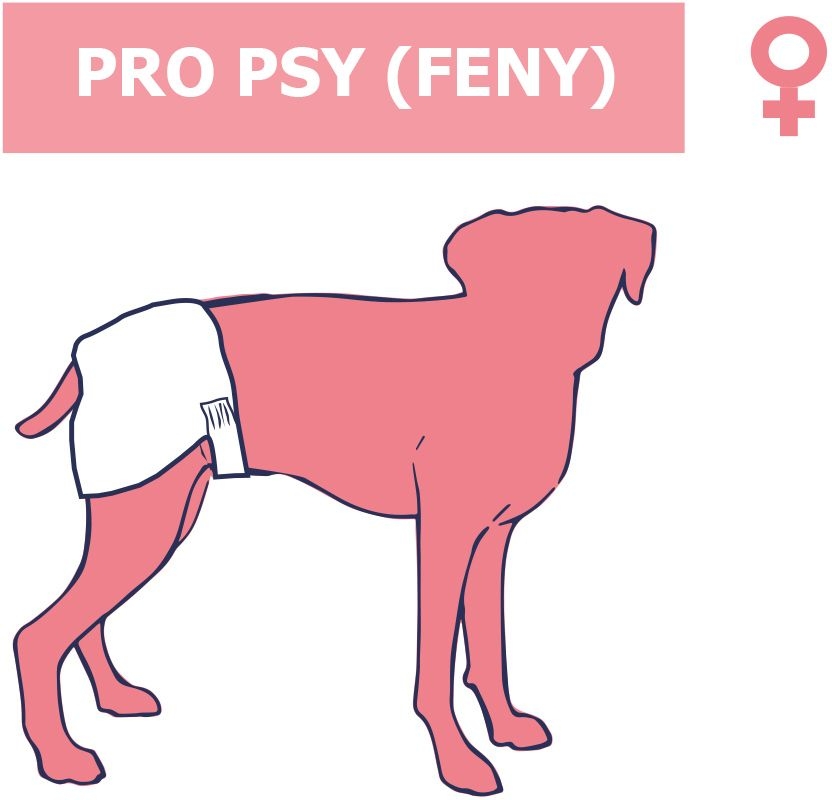 Подгузники для собак-девочек с отверстием под хвост Windeln Female Dog Nobby