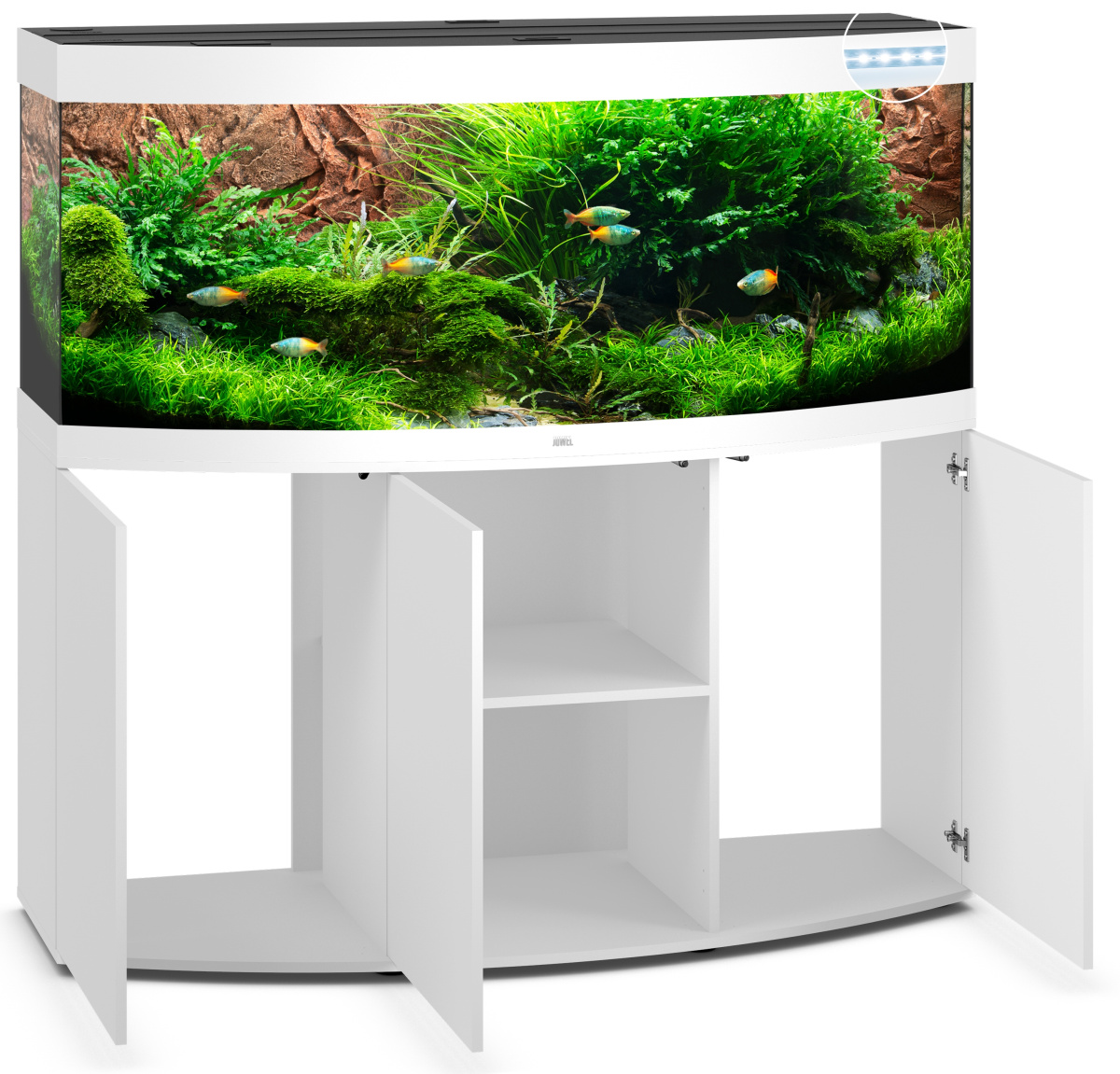 Трьохдверна тумба під панорамний акваріум 450 л Juwel SBX Vision 450