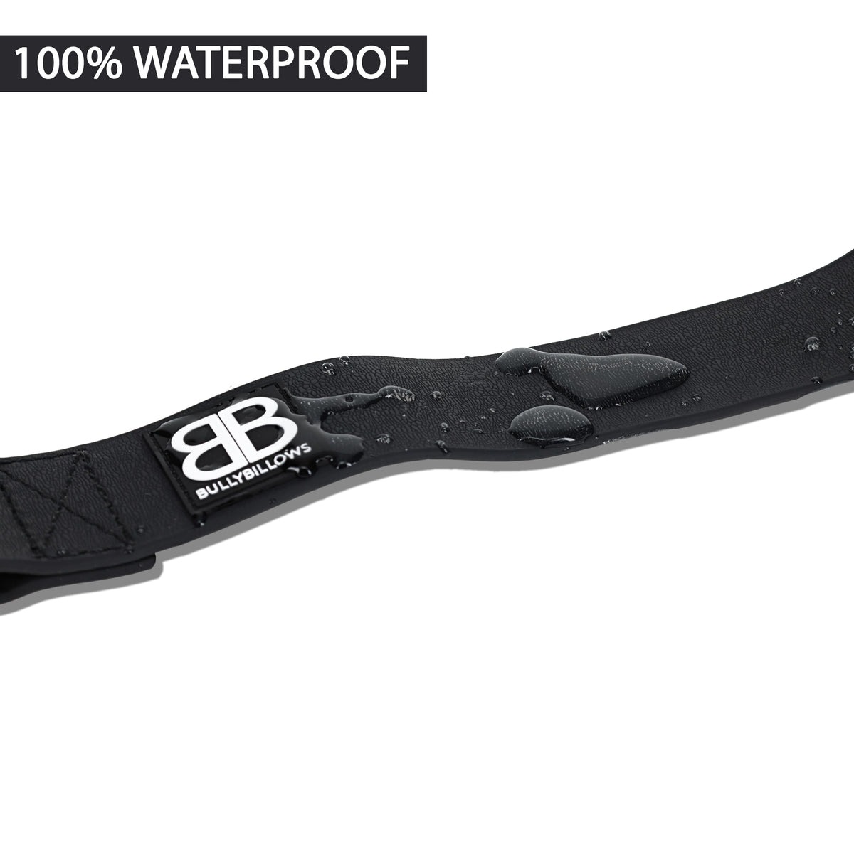 Водонепроникний широкий нашийник з ривковим замком для собак BullyBillows Billowthane Combat Collar 5 cm