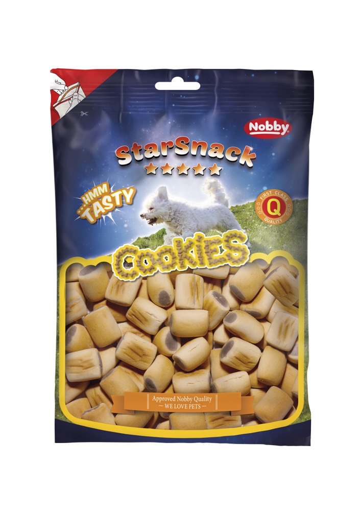 Натуральные лакомства для собак Печенье с мясной начинкой Nobby StarSnack Cookies Duo Maxi