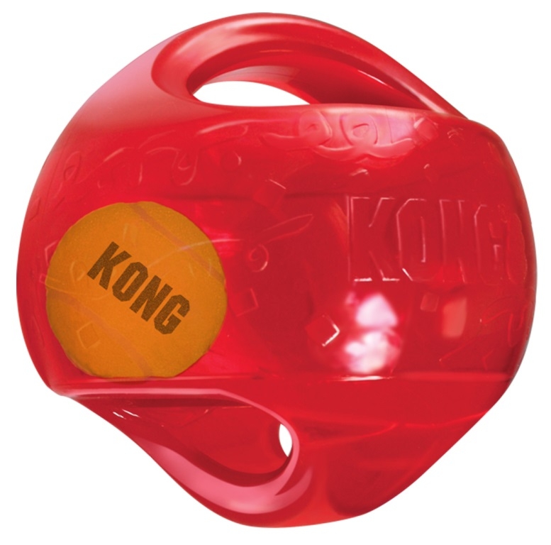 Игрушка для собак Интерактивный Мяч в мяче с пищалкой KONG Jumbler Ball