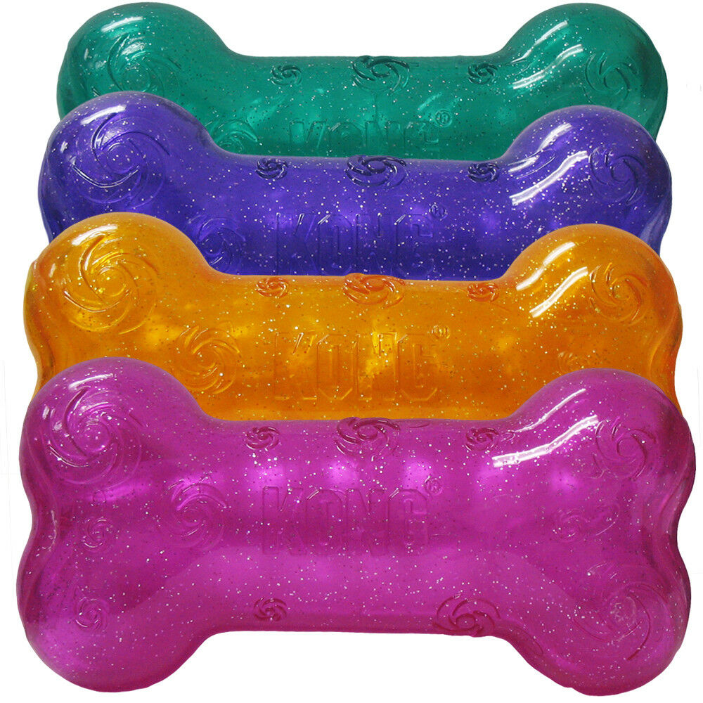 KONG Squeezz Crackle Bone Жевательная игрушка для собак Хрустящая Косточка