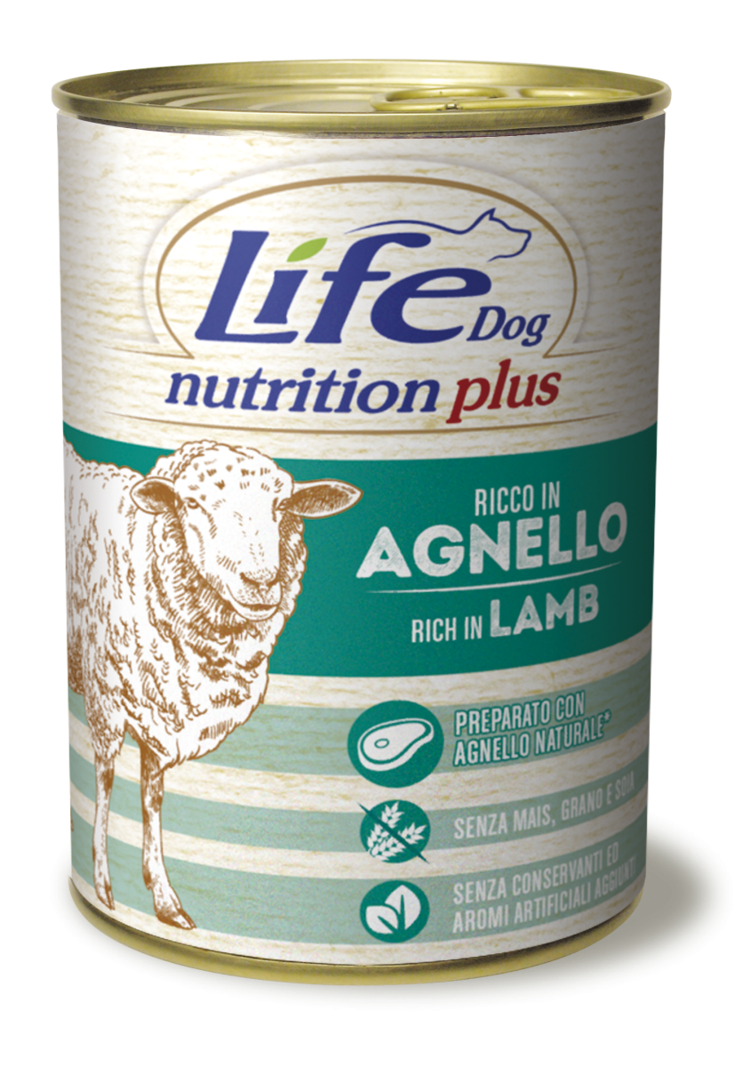 Беззернова консерва для собак Ягня з Рисом Life Dog Nutrition Plus Lamb & Rice