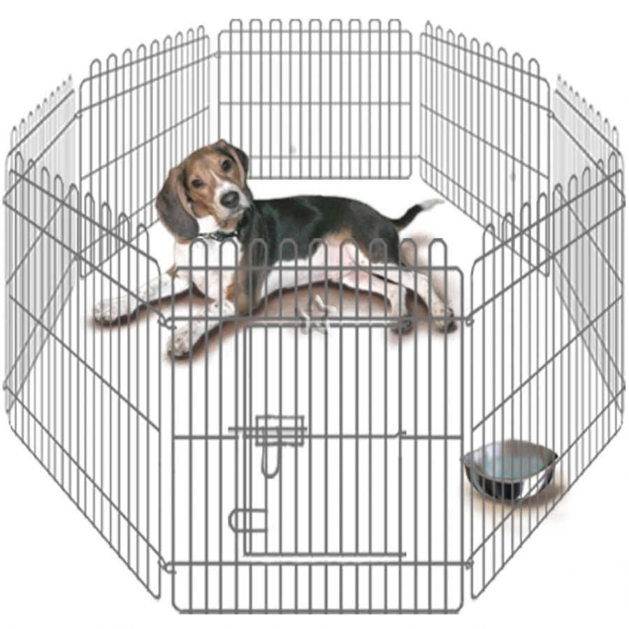 Складаний великий металевий вольєр з дверцятами для цуценят Puppy Freewheel Nobby Складаний великий металевий вольєр з дверцятами для цуценят Puppy Freewheel Nobby