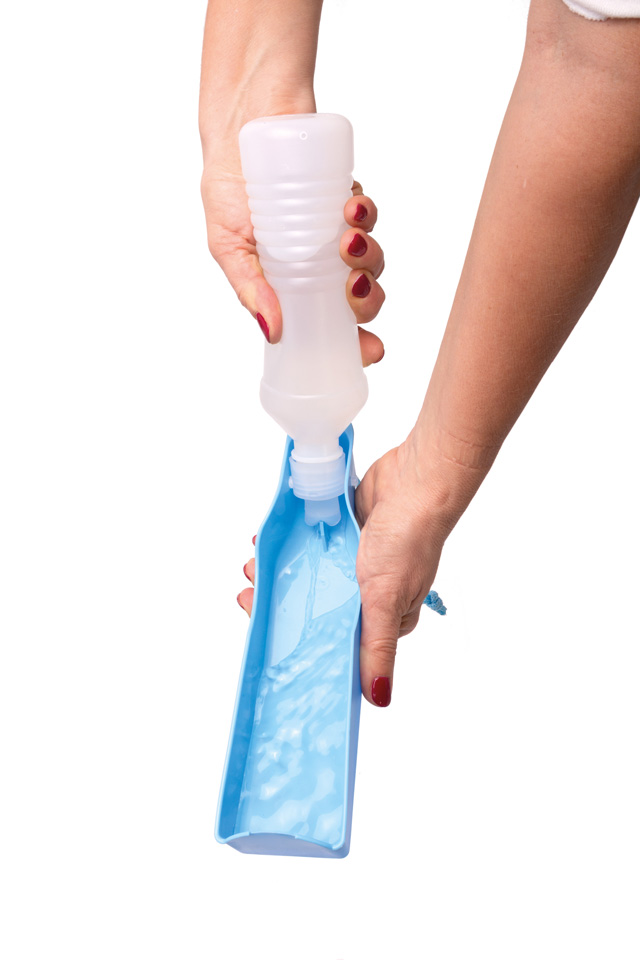 Дорожная поилка для собак с чашей для комфортного питья Imac Plastic Watter Bowl