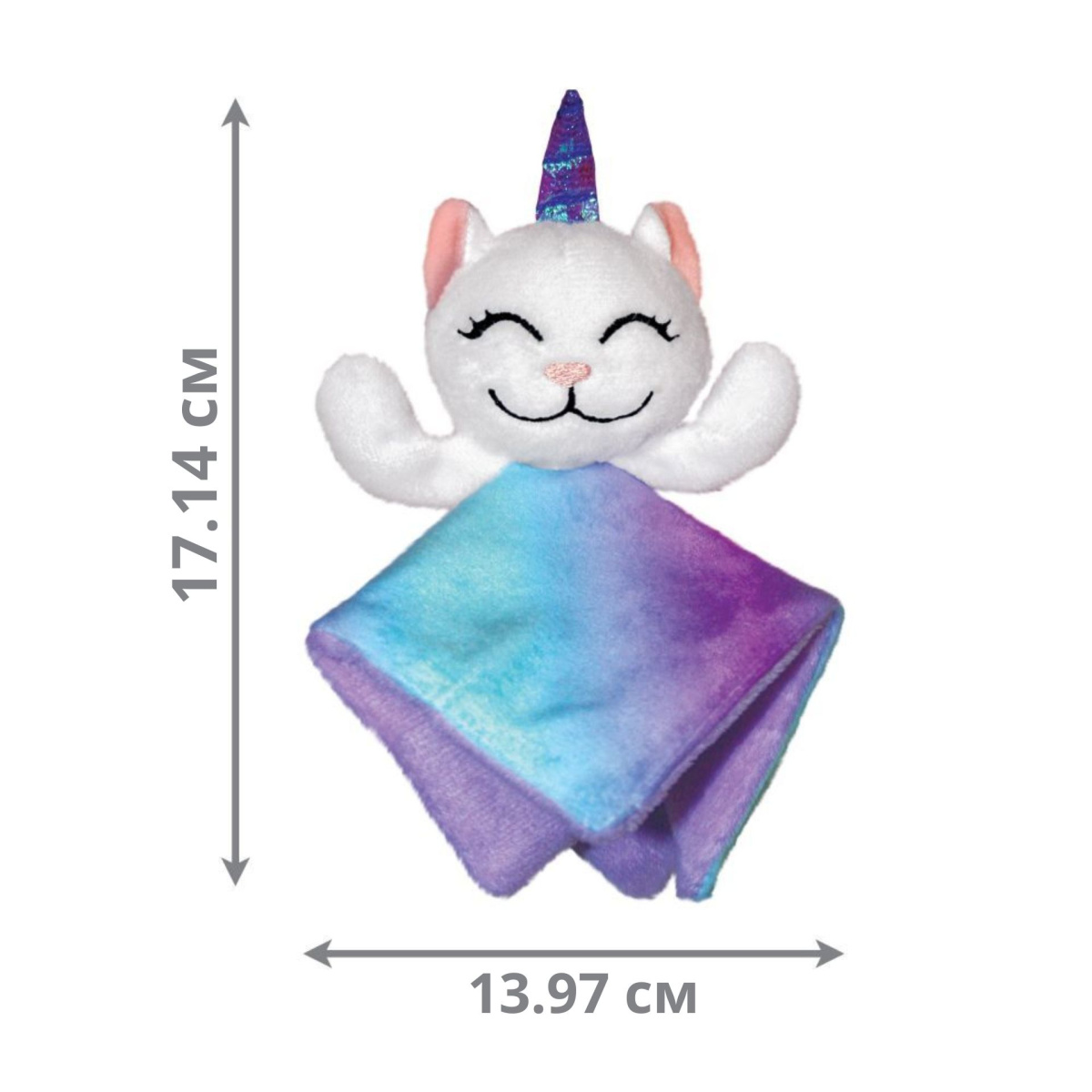 KONG Cat Crackles Caticorn Мягкая игрушка для кота Трескучий Кот-Единорог с кошачьей мятой