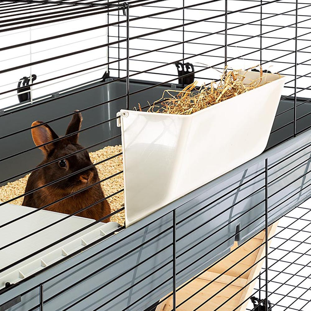 Двухуровневый вольер для двух кроликов с поилками и кормушками Rabbit 100 Double Ferplast
