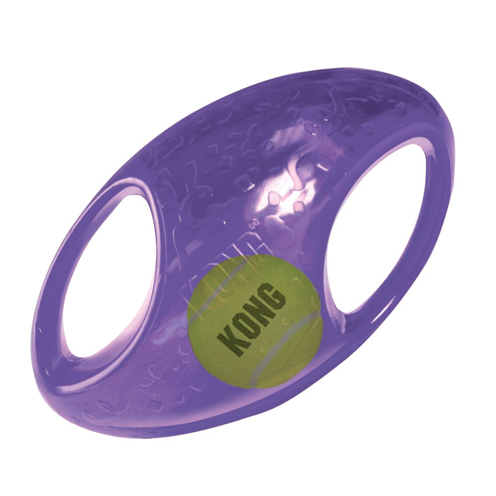 Игрушка для собак Интерактивный Мяч Фрисби с пищалкой KONG Jumbler Football Игрушка для собак Интерактивный Мяч Фрисби с пищалкой KONG Jumbler Football