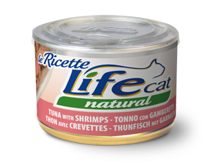 Консерва для кішок Тунець з Креветками Life Cat Natural Tuna & Shrimps
