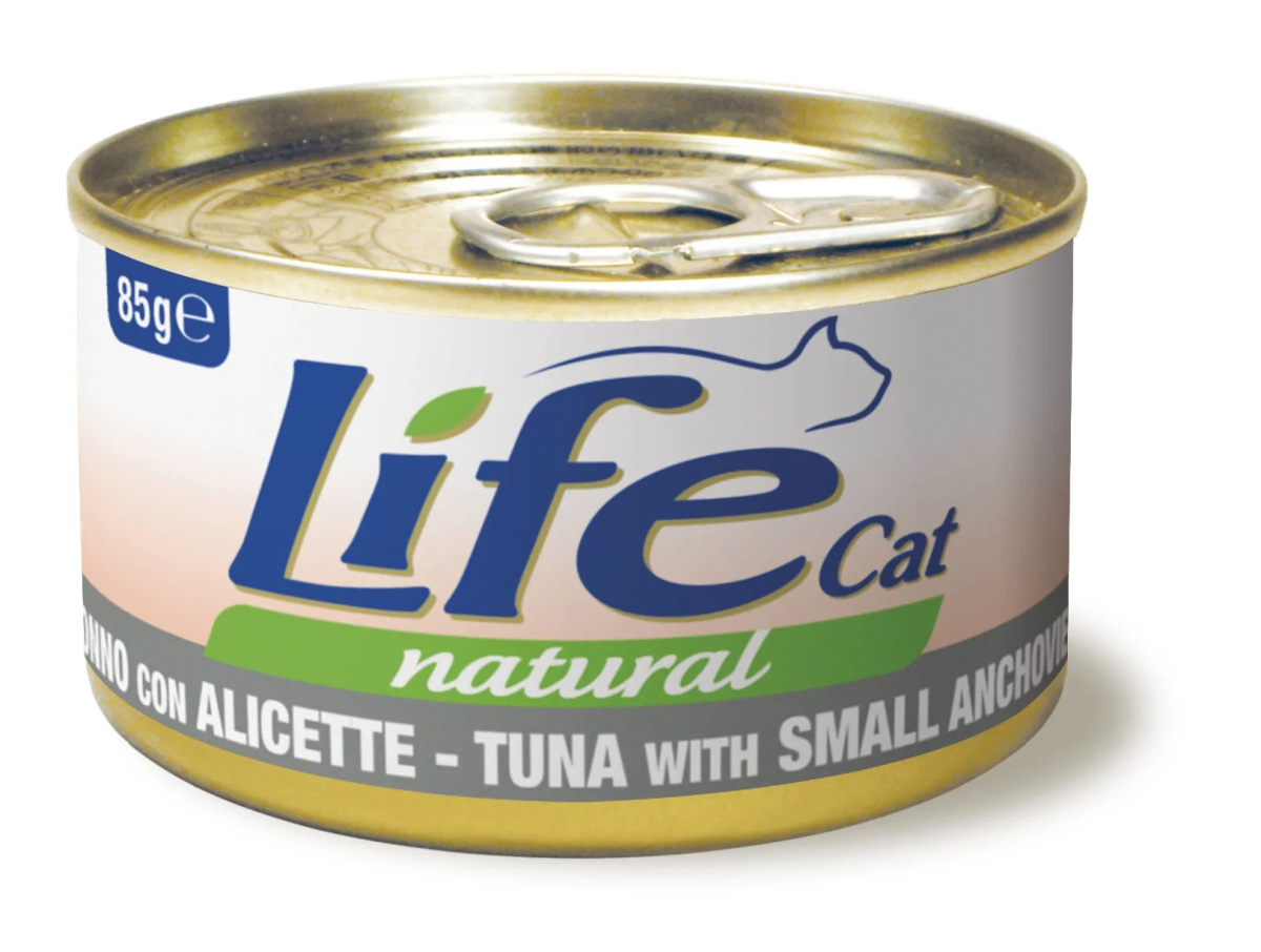 Консерва для котов Тунец с Анчоусами Life Cat Natural Tuna & Small Anchovies