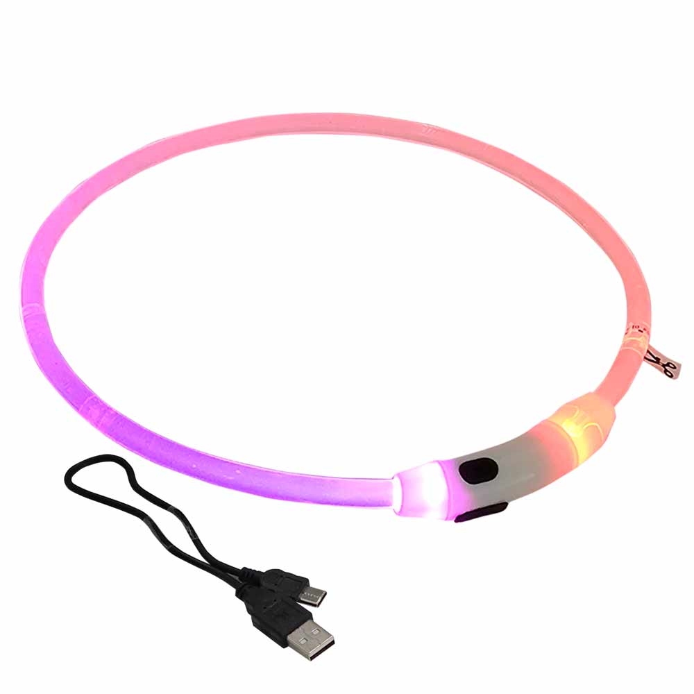 Світлодіодний універсальний нашийник для собак LED Starlight Visisble Shiny Collar Nobby