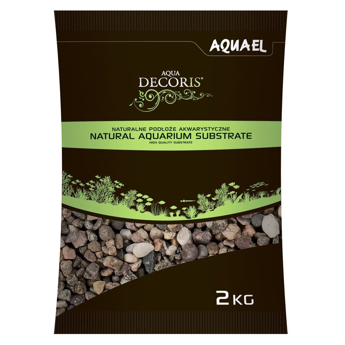 Грунт натуральный 5-10 мм для аквариума Aquael Aqua Decoris