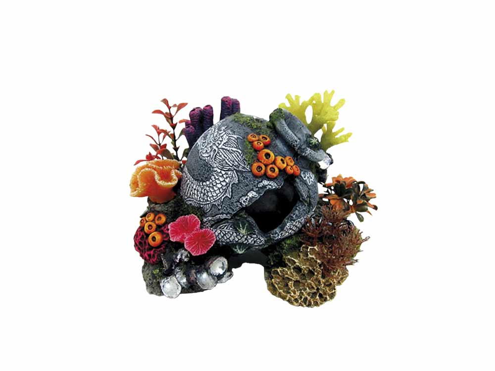 Декор для аквариума Китайский кувшин с кораллами Coral Reef Aqua Ornaments Nobby