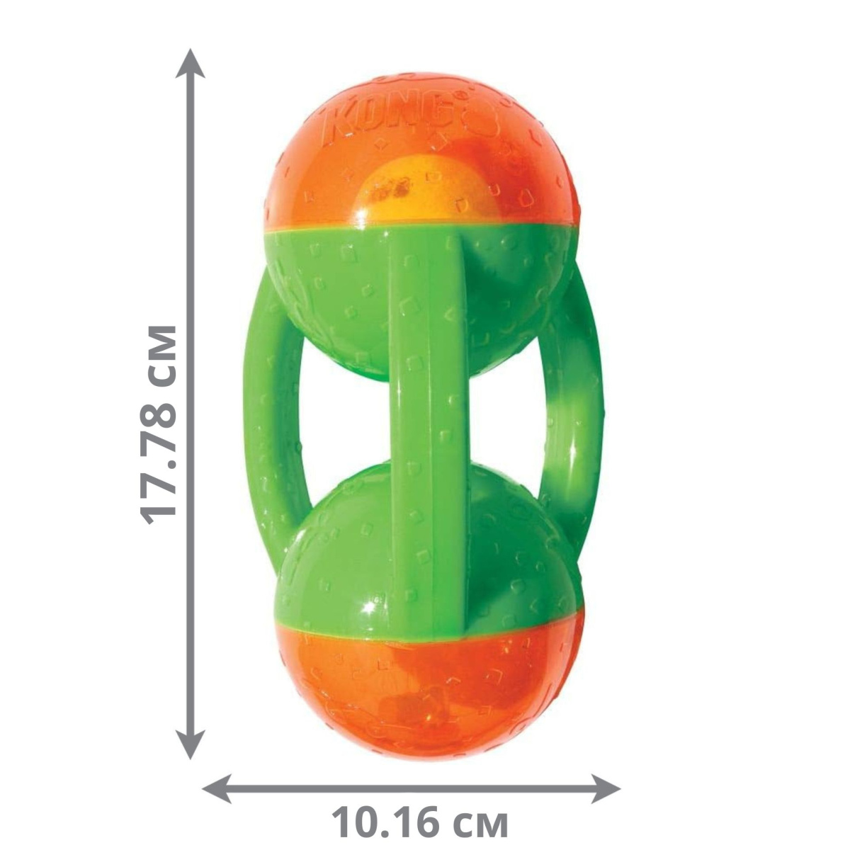 Игрушка для собак Гантель 2 in 1 для дрессировки KONG Jumbler Tri