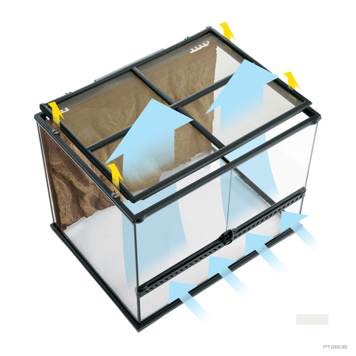 Стеклянный вертикальный террариум с палюдариумом 60 x 45 x 90 см Exo Terra Natural Terrarium Medium X-Tall PT2608 Стеклянный вертикальный террариум с палюдариумом 60 x 45 x 90 см Exo Terra Natural Terrarium Medium X-Tall PT2608
