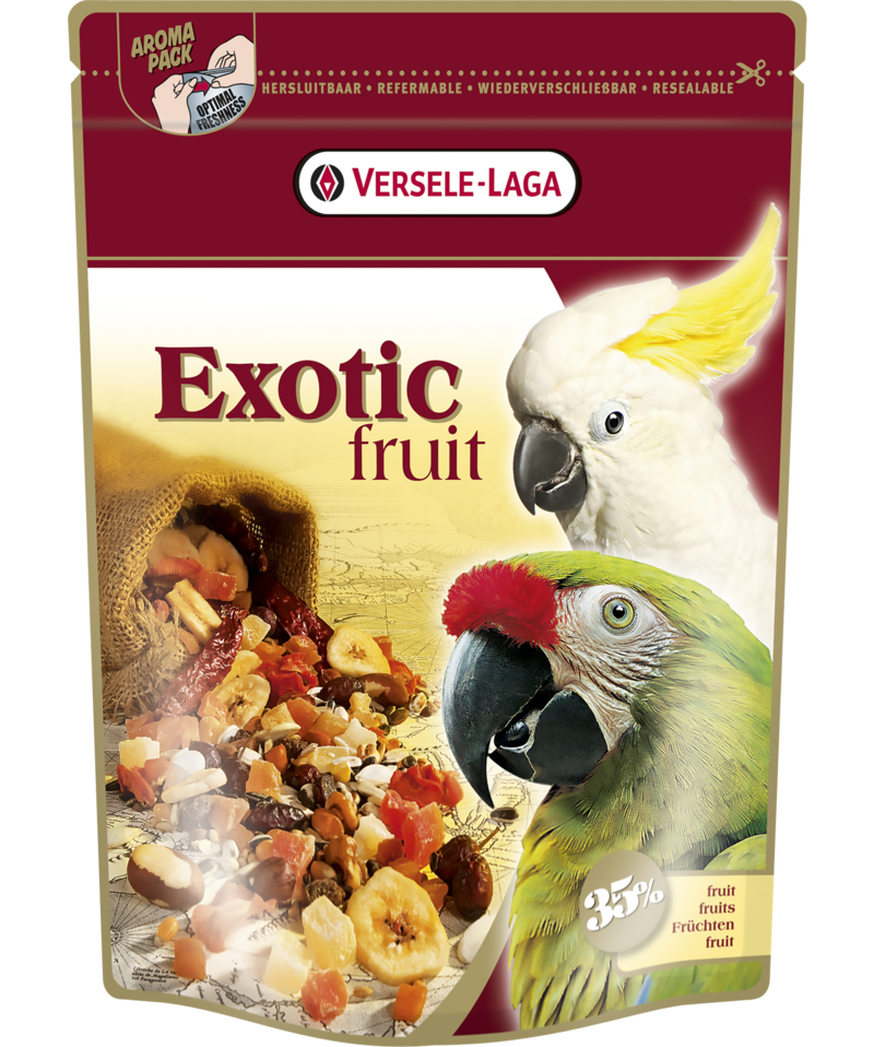 Корм для великих папуг Versele-Laga Prestige Premium Parrots Exotic Fruit Mix