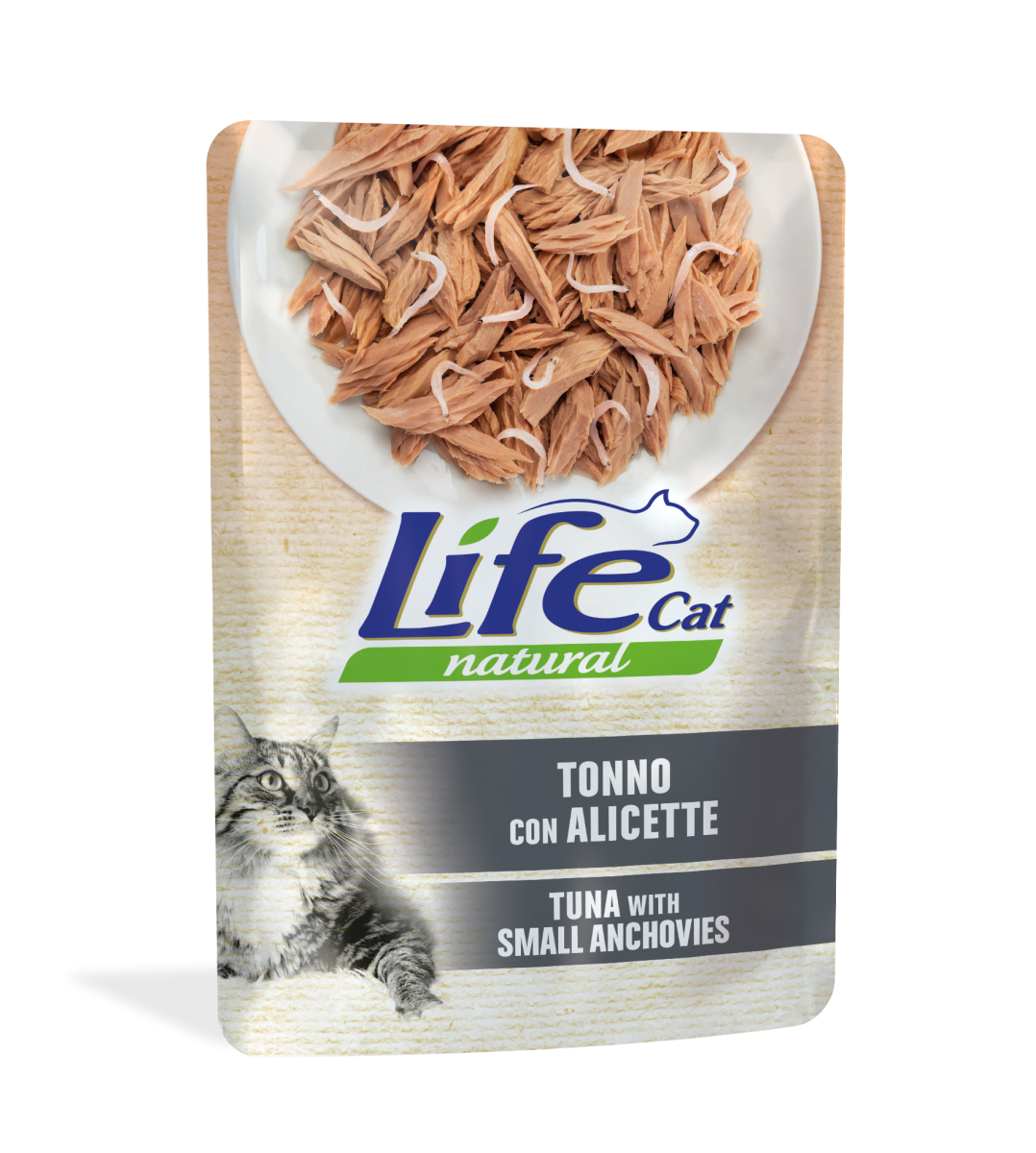 Вологий корм для кішок Тунець з Анчоусами Life Cat Natural Tuna & Small Anchovies