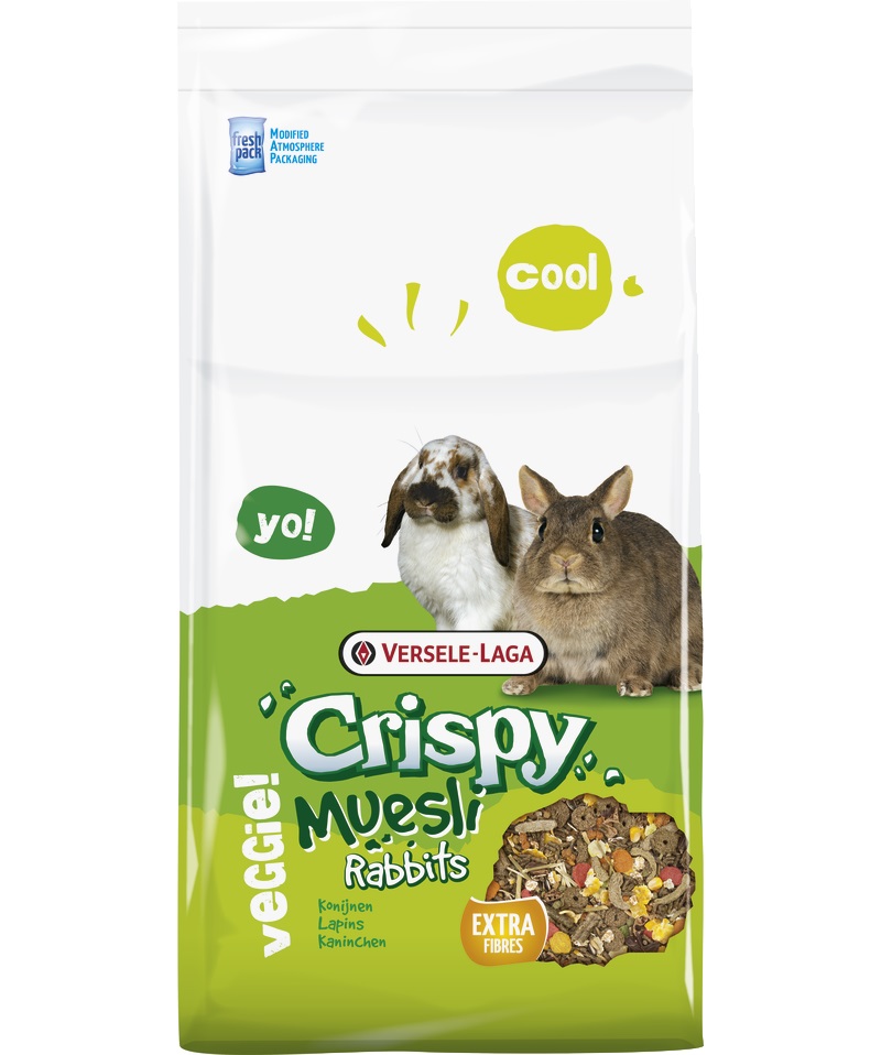 Збалансований корм для декоративних кроликів Versele-Laga Crispy Muesli Rabbits