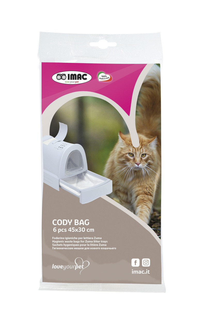Пакеты для закрытого туалета-домика Zuma для котов Imac Cody Bag