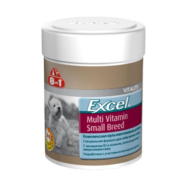 Мультивітамінний комплекс для дорослих собак маленьких порід 8in1 Excel Multi Vitamin Small Breed